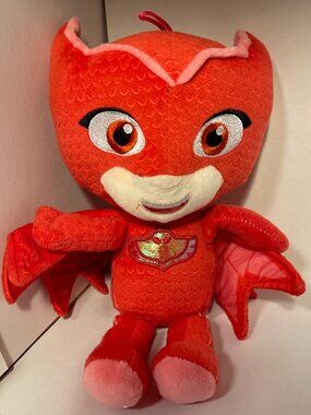 PJ Masks Owlette Plush Toy - 8" Red Stuffed Animal - Disney Junior